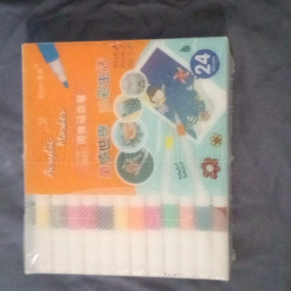 Acrylic markers 24 colors